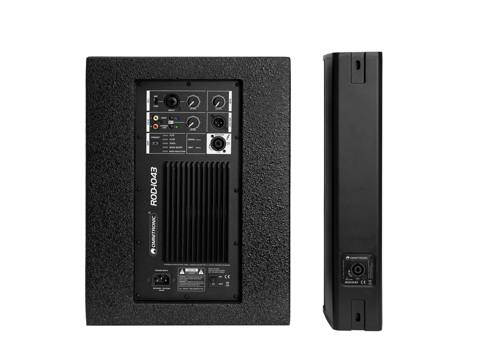 OMNITRONIC ROD-1043 Aktives Säulensystem