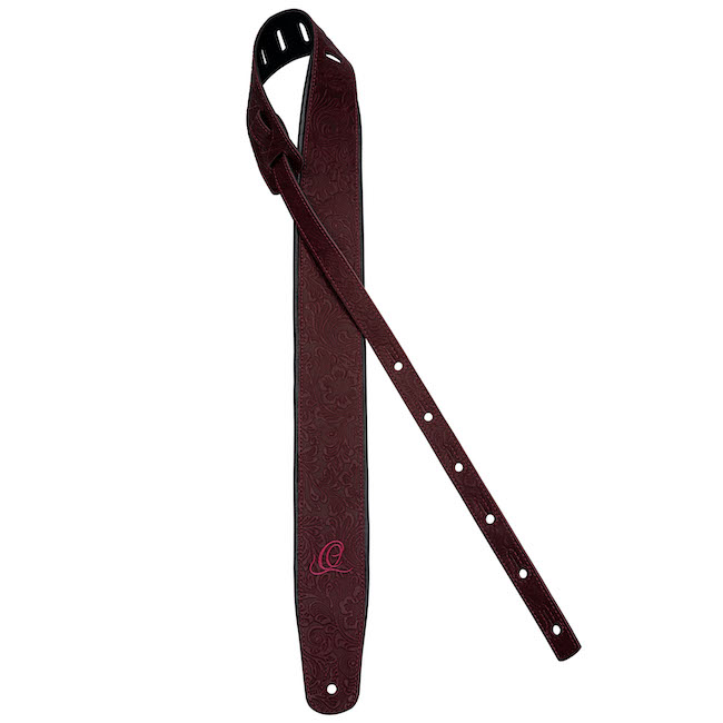 ORTEGA Echtleder Gurt - Byzantine Bordeaux OSBY-5
