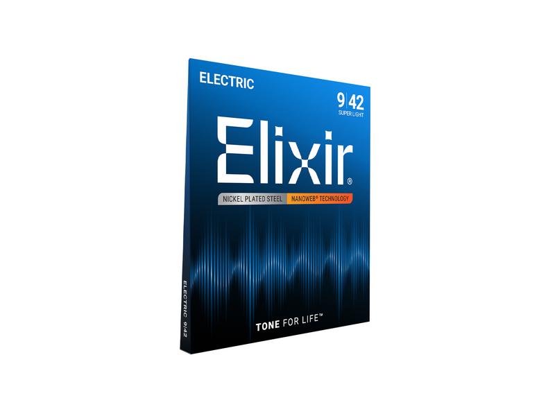 ELIXIR E-Gitarrensaiten Nanoweb. Super Light 09-42 E12002