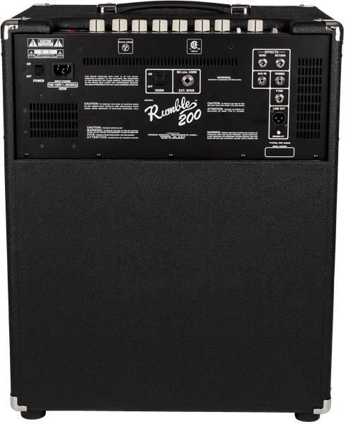 FENDER Rumble 200 (V3), 230V EUR, Black/Silver