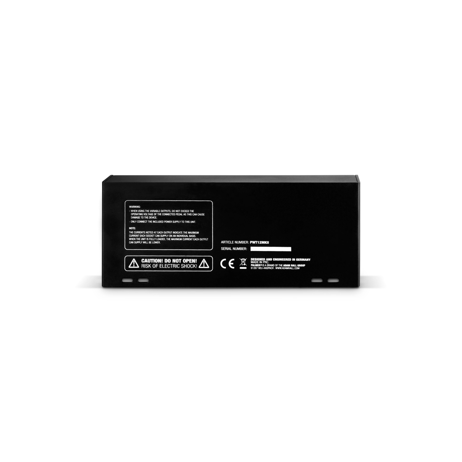 PALMER PWT12MK2 Universal Pedalboard Netzteil mit 12 Ausgängen