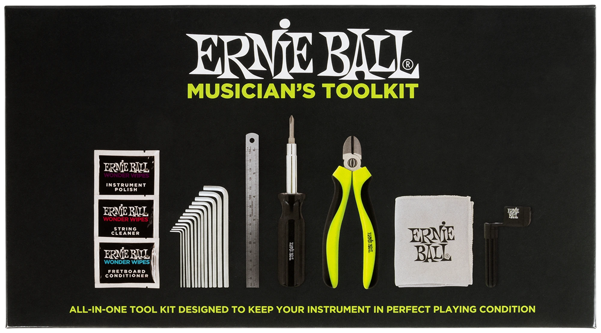 ERNIE BALL Zubehörset - Tool Kit - Gitarren Werkzeug EB4114