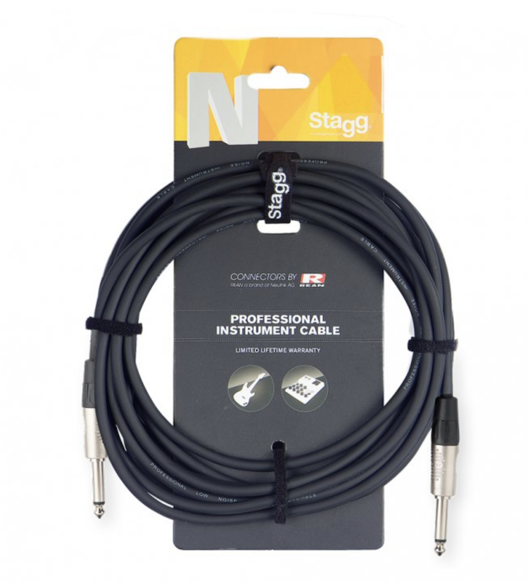 STAGG Instrumentenkabel Klinke/Klinke  6 m