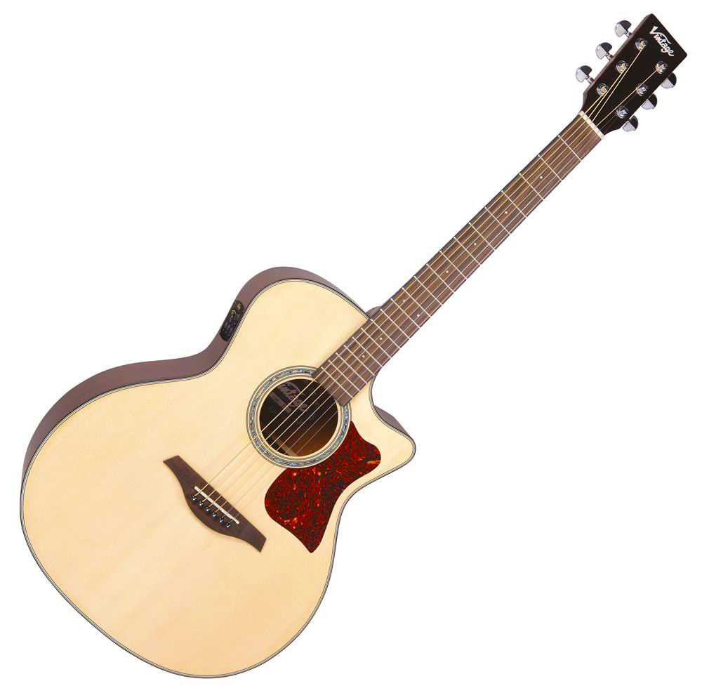 Vintage VGA990N Natural Finish Westerngitarre