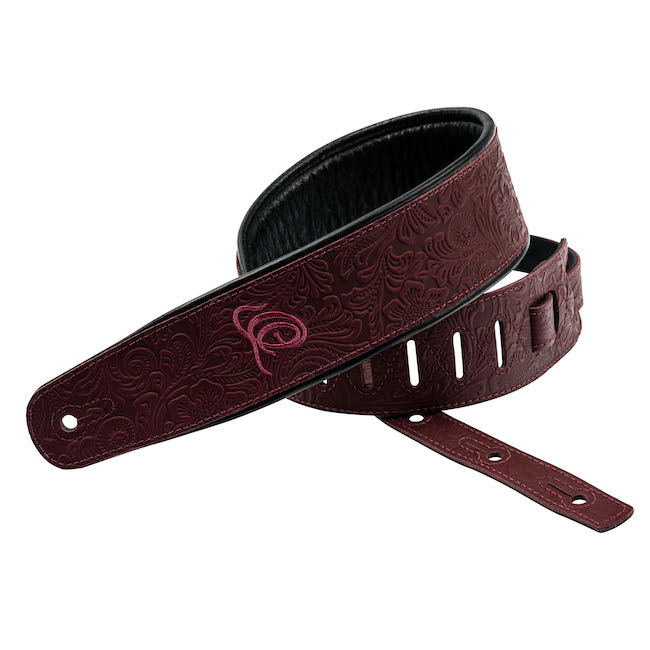 ORTEGA Echtleder Gurt - Byzantine Bordeaux OSBY-5