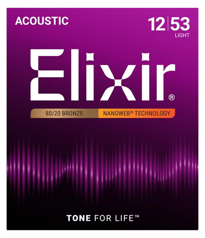 ELIXIR Westerngitarrensaiten 80/20 Bronze Nanoweb  012-053 E11052