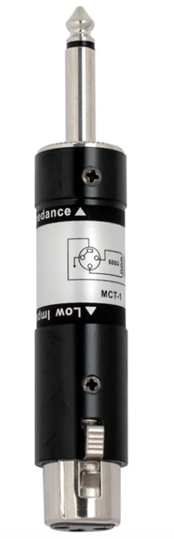 STAGG Mic Matching Transformer 1/4" M - XLR F