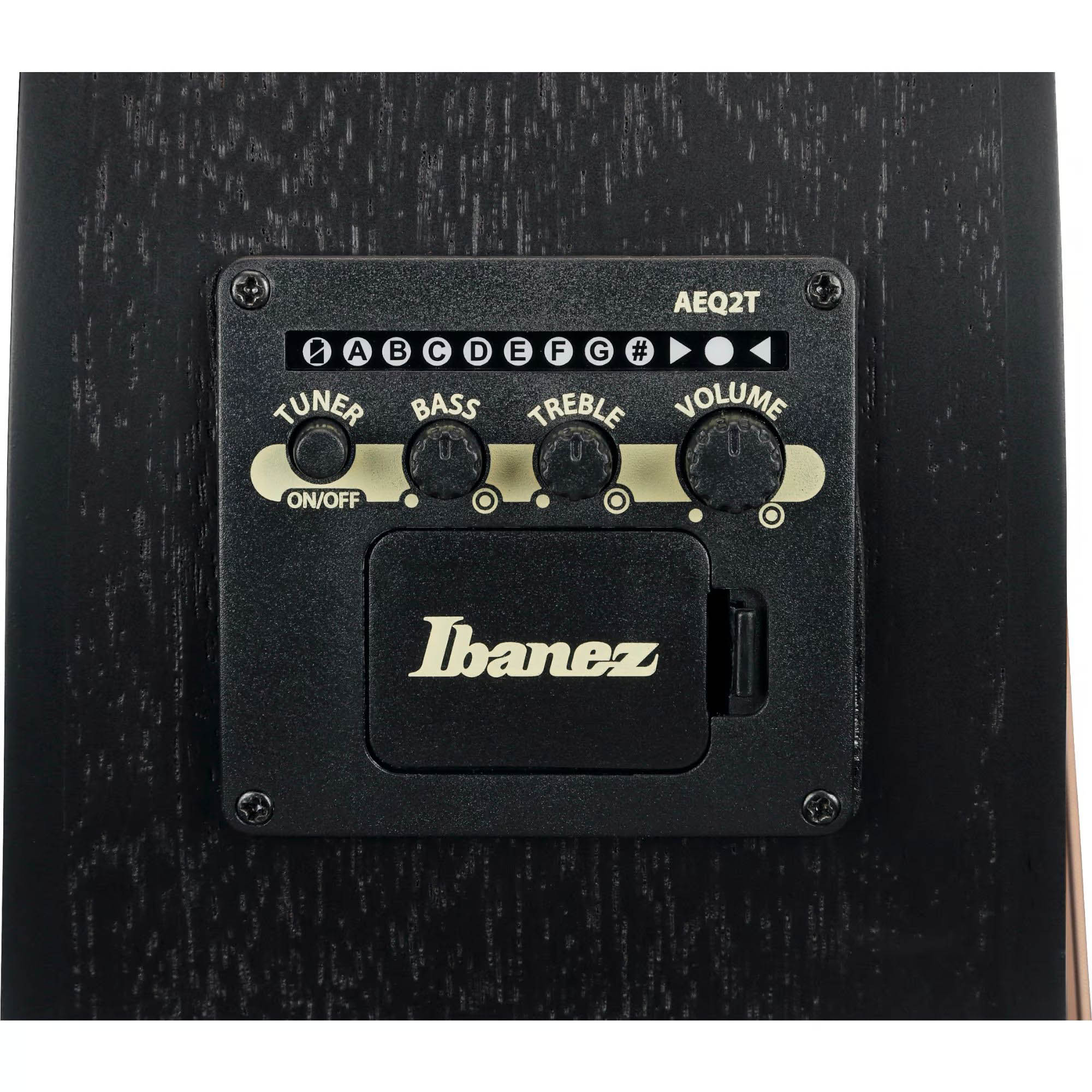 IBANEZ VC44CE-WK Weathered Black Open Pore Grand Concert Westerngitarre