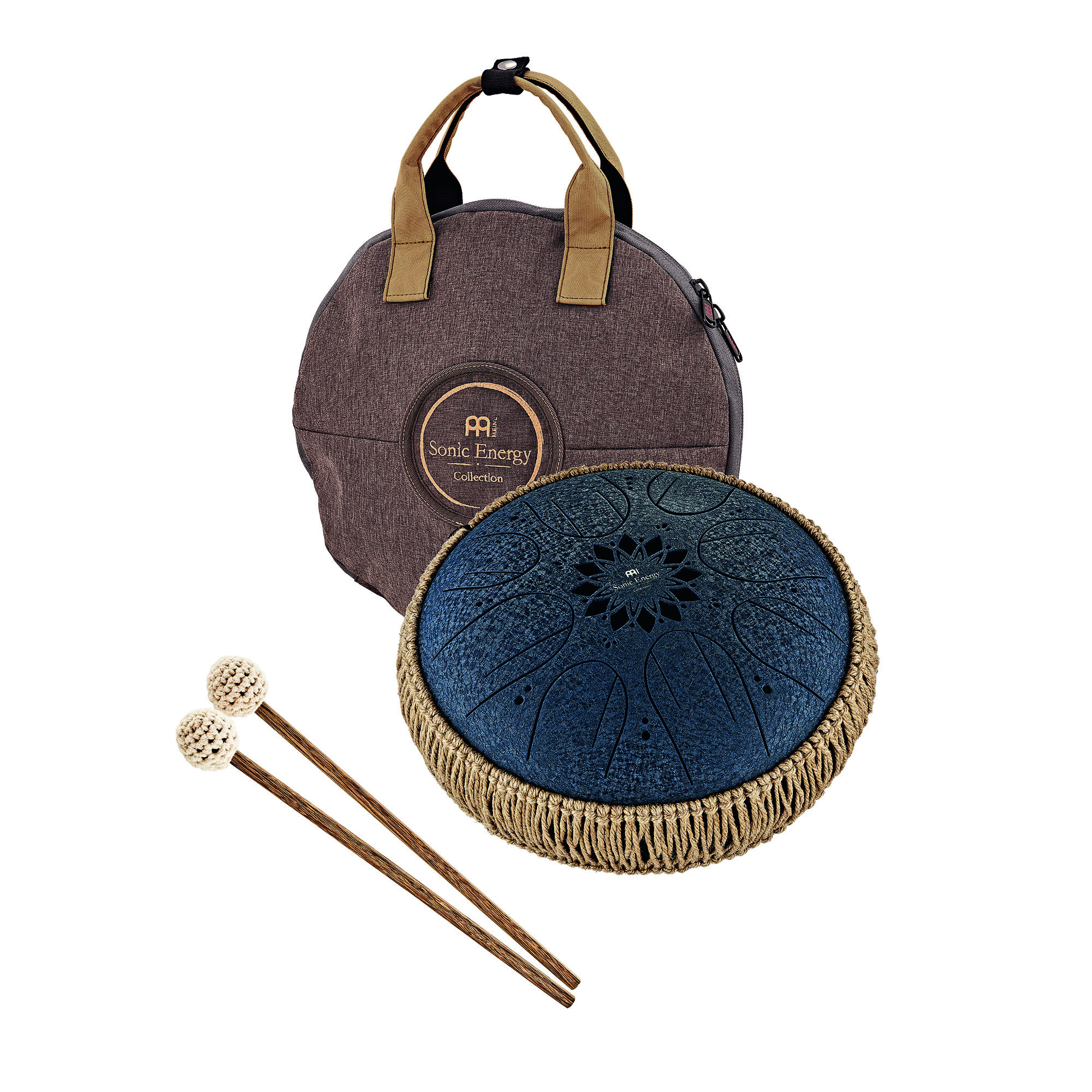 MEINL Sonic Energy MOSTD2NB  Medium Octave Steel Tongue Drum 10“ - C Moll - 8 Töne - 432 Hz - Navy Blue