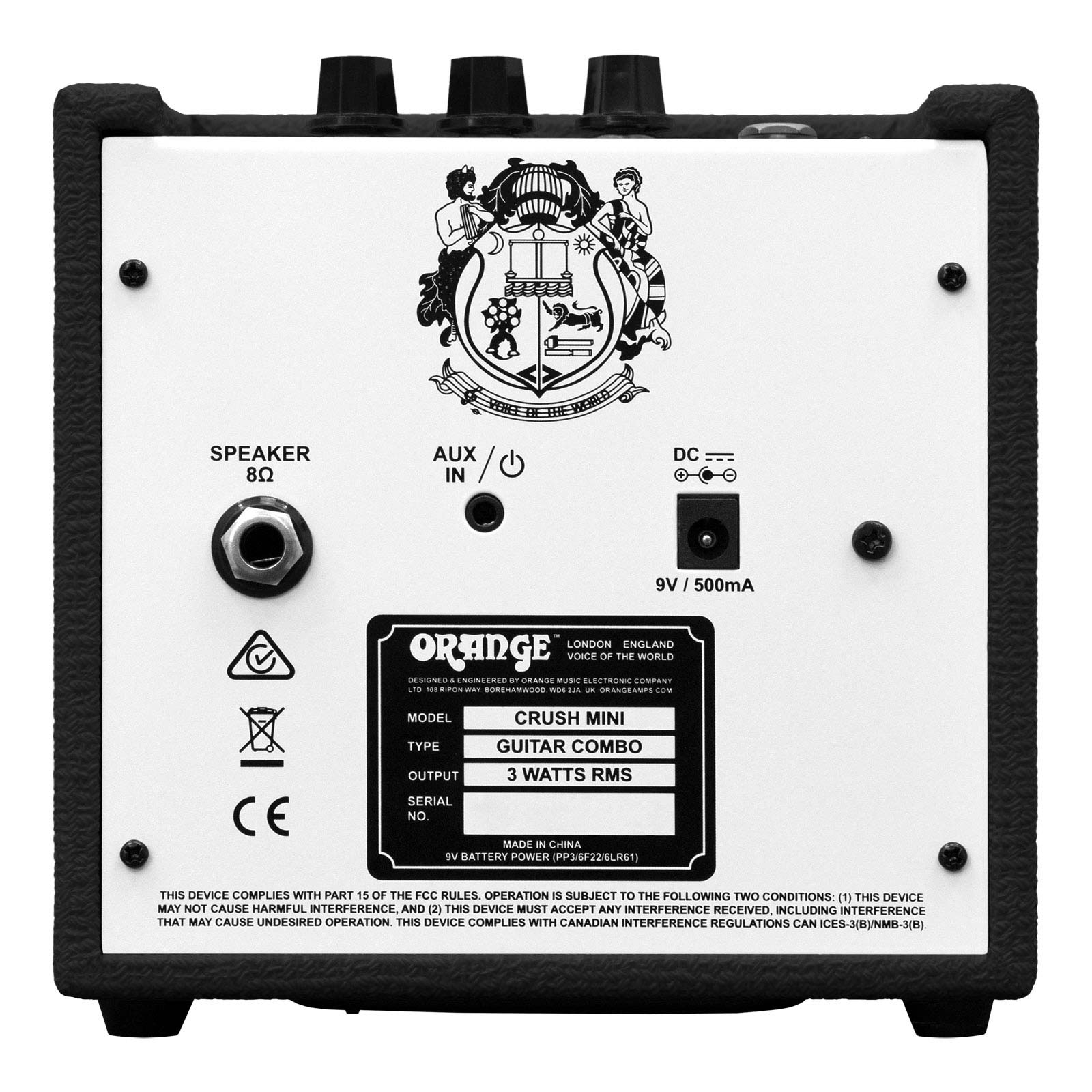 ORANGE CRUSHMINI-BK Crush Mini E-Gitarren Verstärker