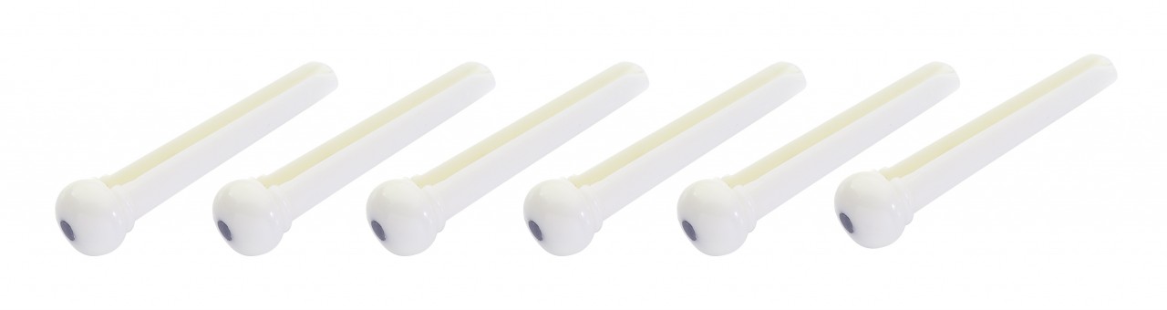 STAGG Bridge Pin Set Schwarz SP-PIWS-WH