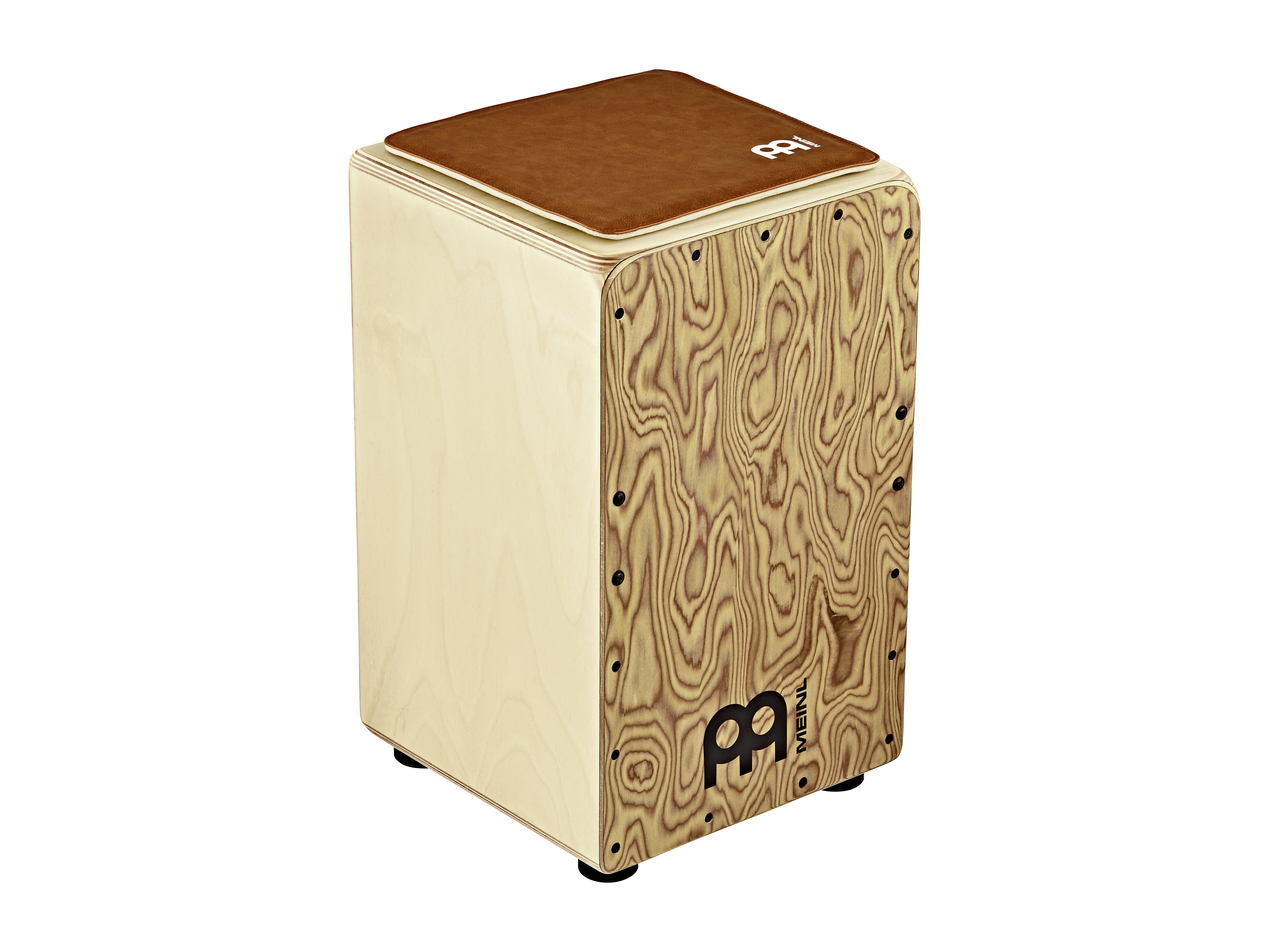 MEINL Percussion Kunstleder Sitz für Cajons Vintage Brown