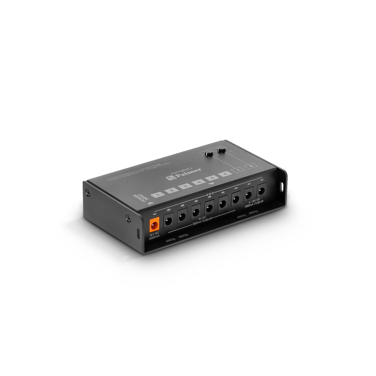 PALMER PWT08MK2 Universal Pedalboard Netzteil mit 8 Ausgängen