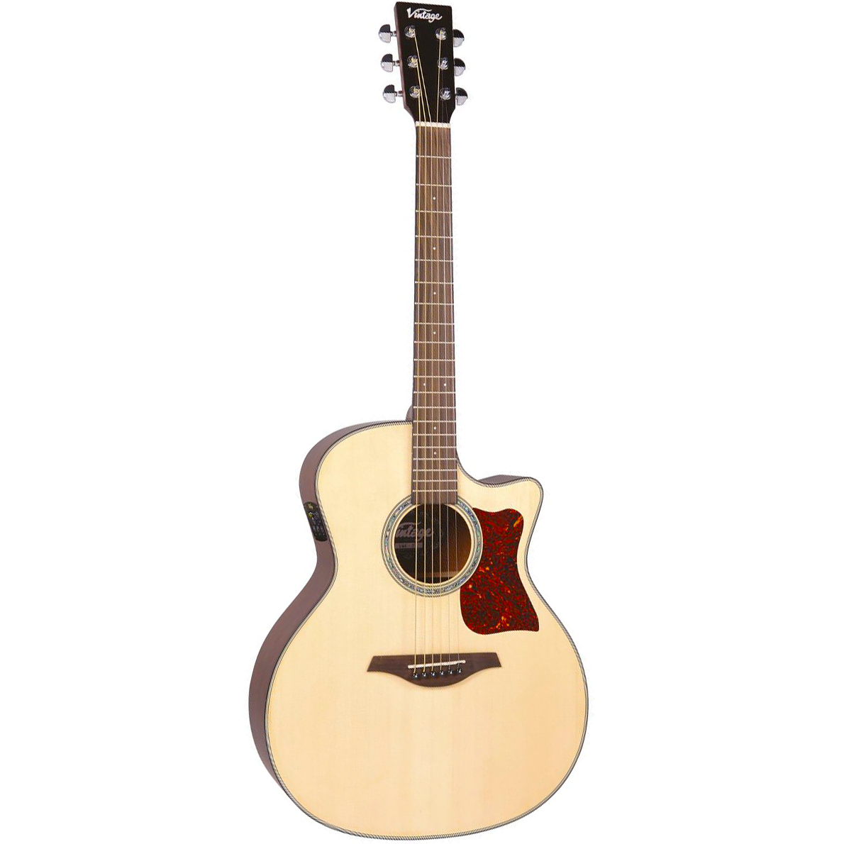 Vintage VGA990N Natural Finish Westerngitarre